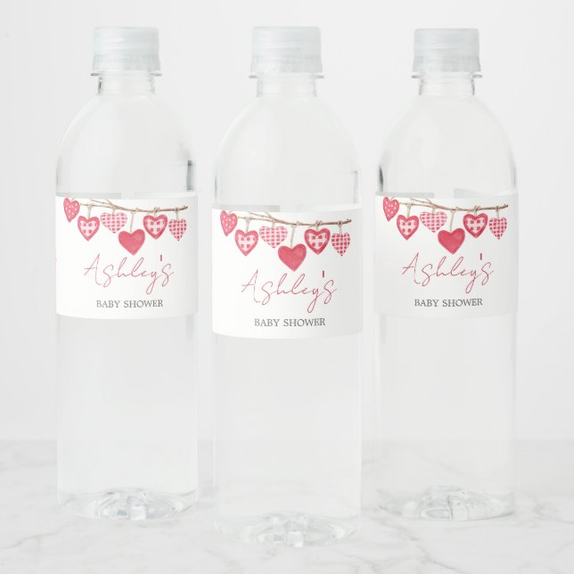 Valentine Little Sweetheart Babydusche (Flaschen)
