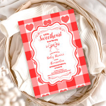 Valentine Little Sweetheart Girl Baby Shower