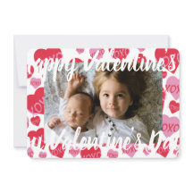 Valentine Little Sweethearts Pink Red XOXO Herz