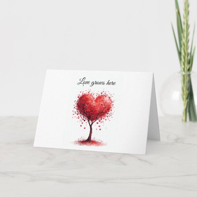 Valentine Love Card | Romantic for Him & Her Dankeskarte (Vorderseite)
