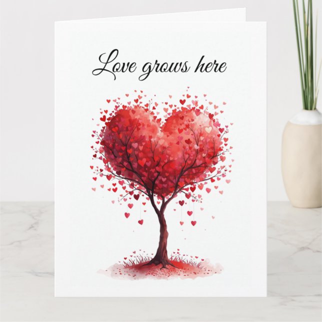 Valentine Love Card | Romantic for Him & Her Dankeskarte (Vorderseite)