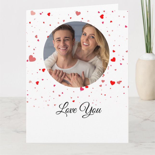 Valentine Love Card | Romantic for Him & Her Dankeskarte (Vorderseite)