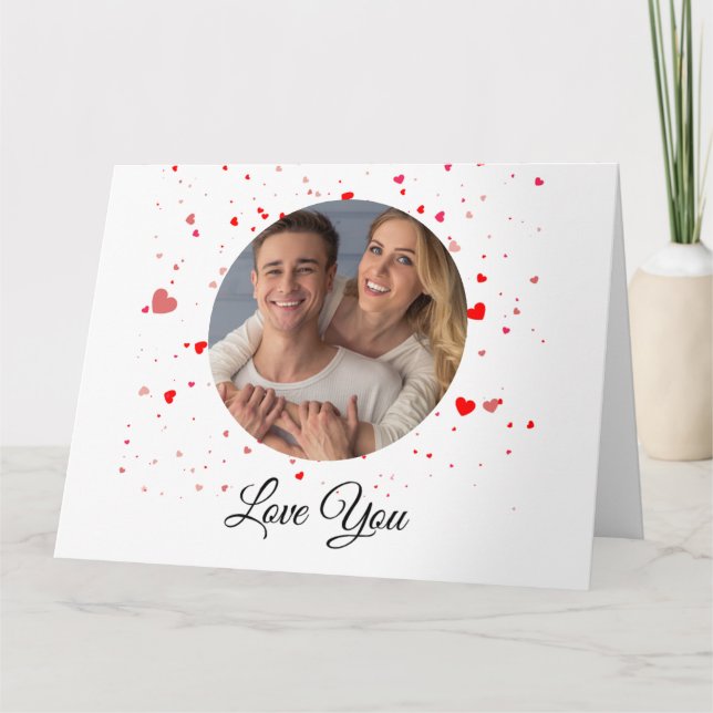 Valentine Love Card | Romantic for Him & Her Dankeskarte (Vorderseite)