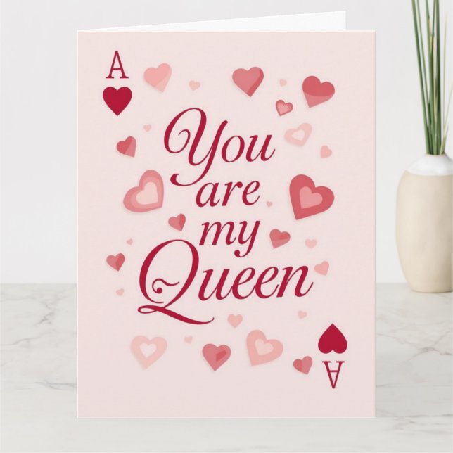 Valentine Love Card | Romantic for Him & Her Dankeskarte (Vorderseite)