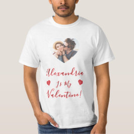 Valentine Love Custom Photo & Name T-Shirt