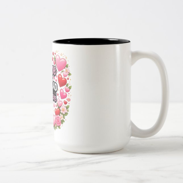 Valentine Love Mug Zweifarbige Tasse (Rechts)