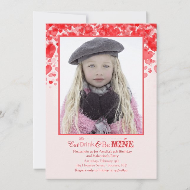 Valentine Love Photo Invitation (Devant)