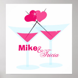 Valentine Martinis Poster