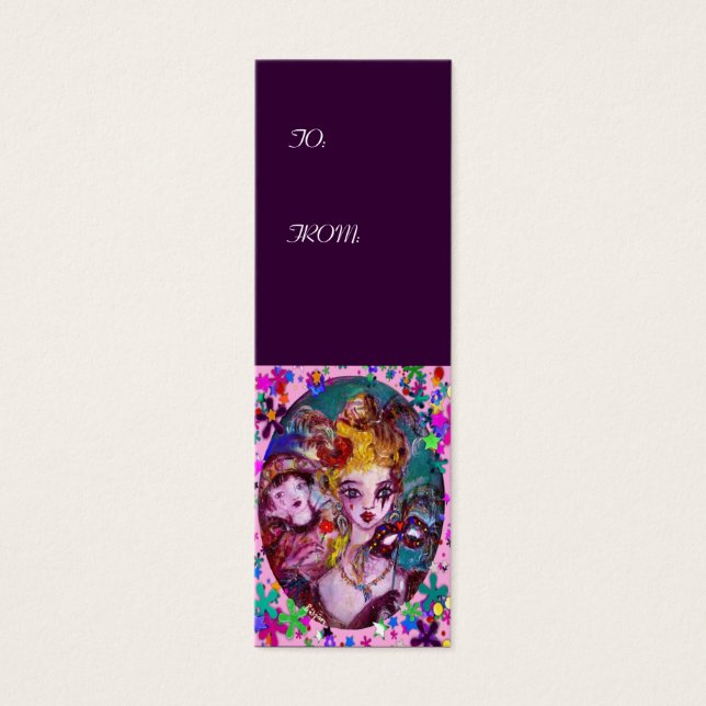 VALENTINE MASQUERADE MASCHEN UND KONFETTI, lila (Vorderseite)