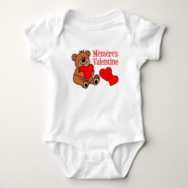 Valentine Memere Baby Strampler (Vorderseite)