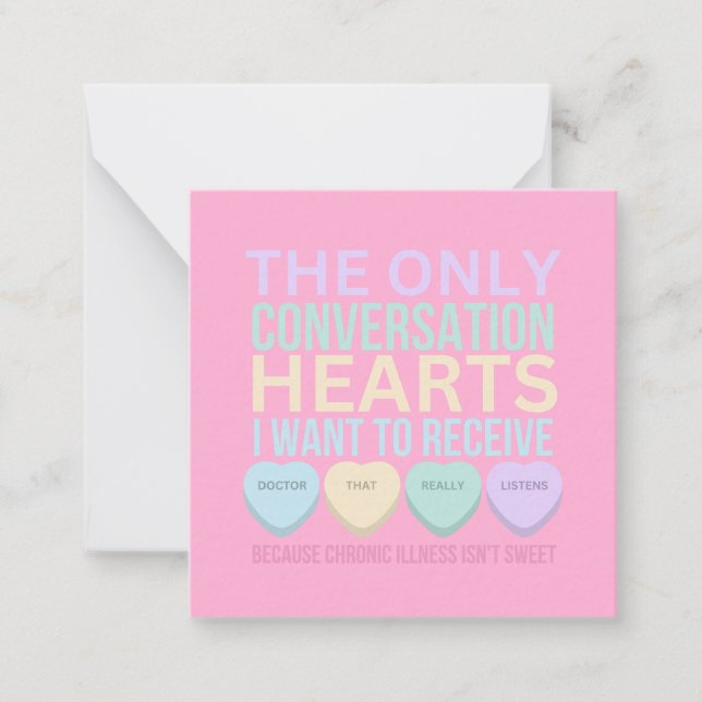 Valentine Mitteilungskarte (Vorderseite)