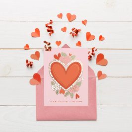 Valentine Mitteilungskarte