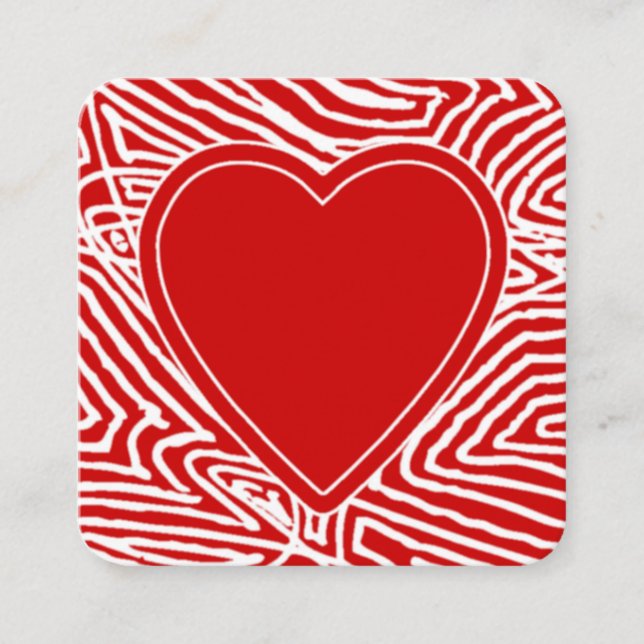 Valentine Mitteilungskarte (Vorderseite)