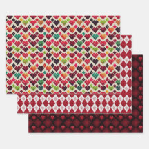 Valentine Modern Raute Muster Set Nr. 6