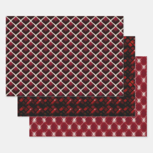 Valentine Moderne Raute Muster Set Nr. 4 Geschenkpapier Set