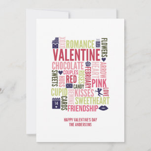 Valentine Mots Carte Saint Valentin