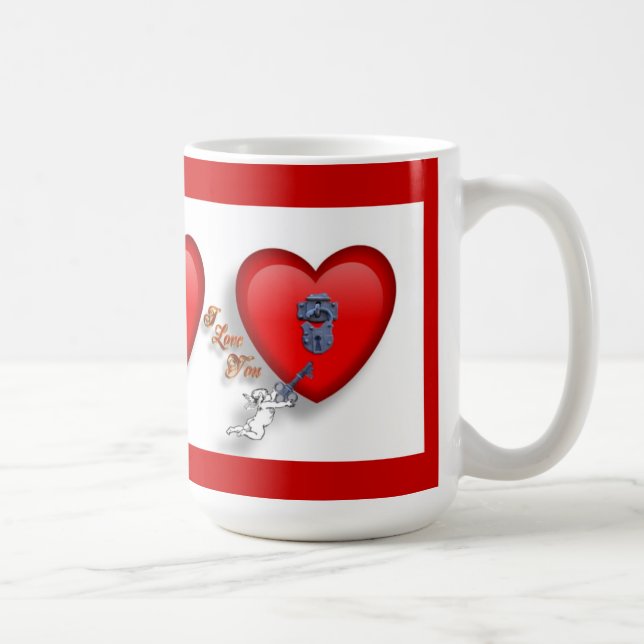 Valentine Mug clé de mon coeur (Droite)