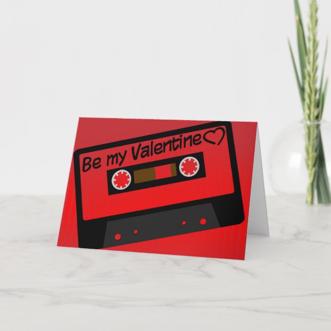 Valentine Music Feiertagskarte (Vorderseite)