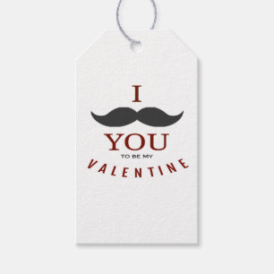 Valentine Mustache Geschenke Geschenkanhänger