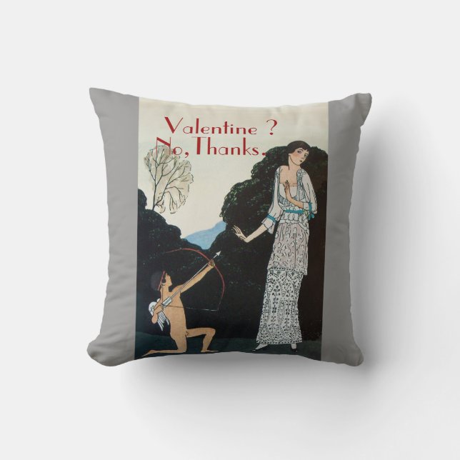 VALENTINE ? NEIN, DANKE /RETRO ANTI VALENTINE'S DA KISSEN (Vorderseite)