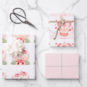 Valentine Niedlich Baby Piglets Geschenkpapier Set