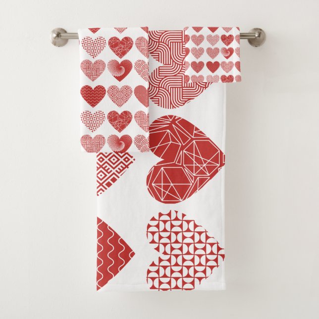 Valentine niedliche Liebe Badhandtuch Set (Insitu)
