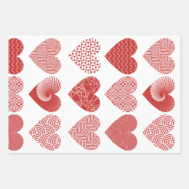 Valentine niedliche Liebe Geschenkpapier Set
