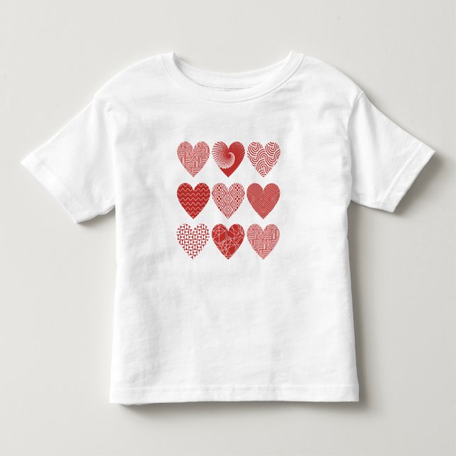Valentine niedliche Liebe Kleinkind T-shirt (Vorderseite)
