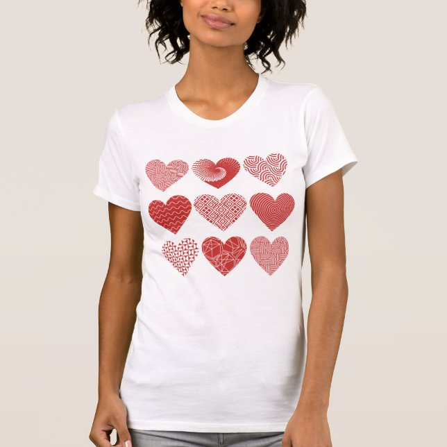 Valentine niedliche Liebe T-Shirt (Vorderseite)