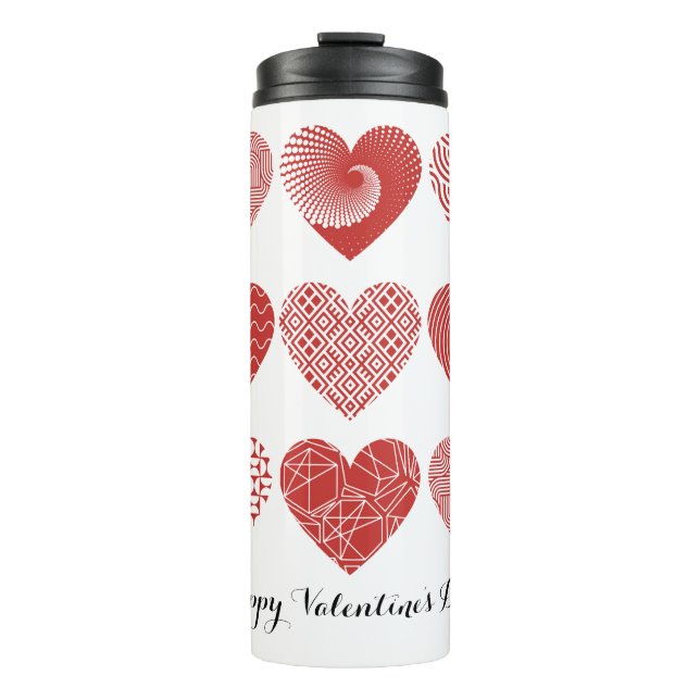 Valentine niedliche Liebe Thermosbecher (Vorderseite)