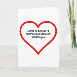 VALENTINE niemand sonst würde ich lieber STD Feiertagskarte