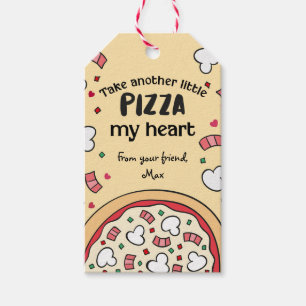 Valentine Nimm noch ein wenig PIZZA mein Herz Geschenkanhänger