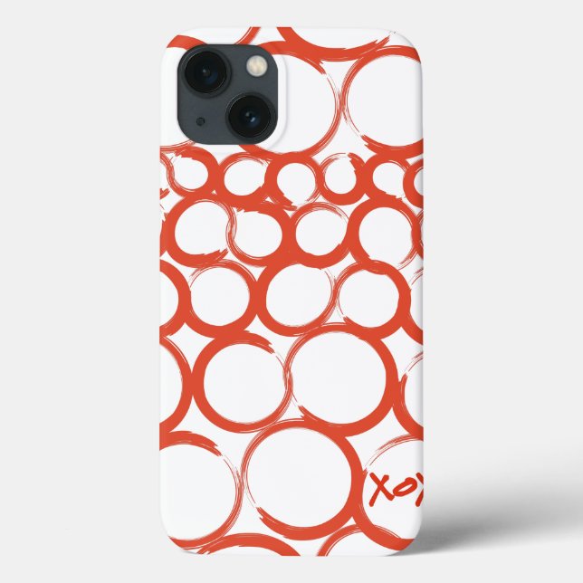 Valentine Painted XOXO Case-Mate iPhone Hülle (Rückseite)