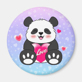 Valentine Panda in Liebe Magnet