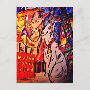 Valentine Paris Latte Liebe Postkarte