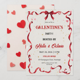 Valentine Party Invitation Printable Einladung