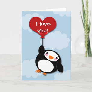 Valentine PENGUIN - carte