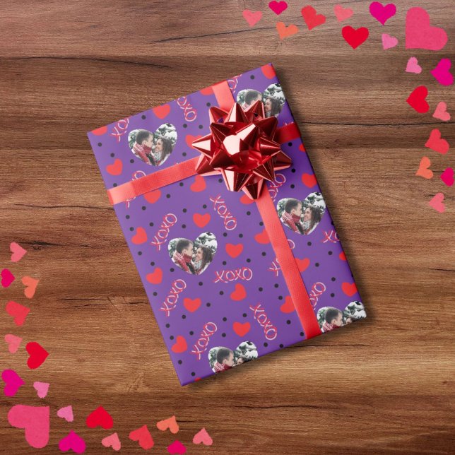 Valentine personalisiertes Foto Liebe Geschenkpapier (Von Creator hochgeladen)