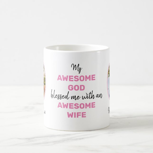 Valentine PHANTASTISCHE GOD PHANTASTISCHE EHEFRAU  Kaffeetasse (Mittel)