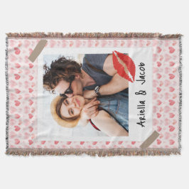 Valentine Photo Red Heart Dear Husband Custom Decke