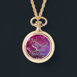 Valentine Photo Watch Necklace Love Quote Necklace Armbanduhr<br><div class="desc">Celebrate love with this custom Valentine photo watch necklace, crafted with a durable alloy case and elegant alloy chain for a timeless look. Featuring the heartfelt quote “my soul smiles with you”, this personalised watch necklace is designed to capture deep emotional connections. Perfect for Valentine’s Day and romantic occasions, this...</div>