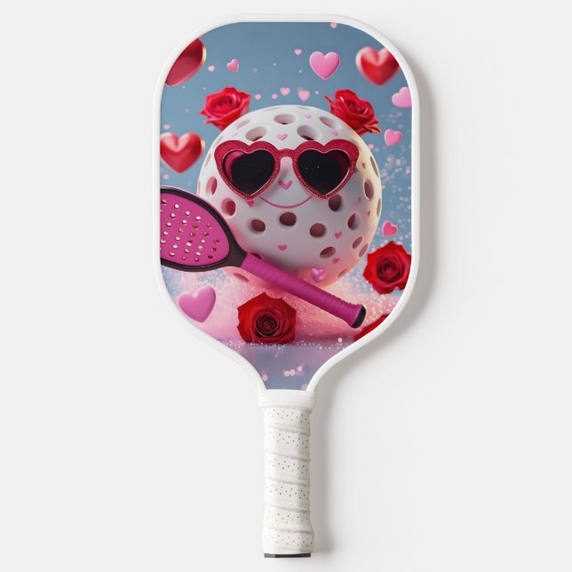 Valentine Pickleball Liebe - Herz & Paddle Design (Vorderseite)