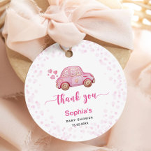Valentine Pink Car Baby Dusche