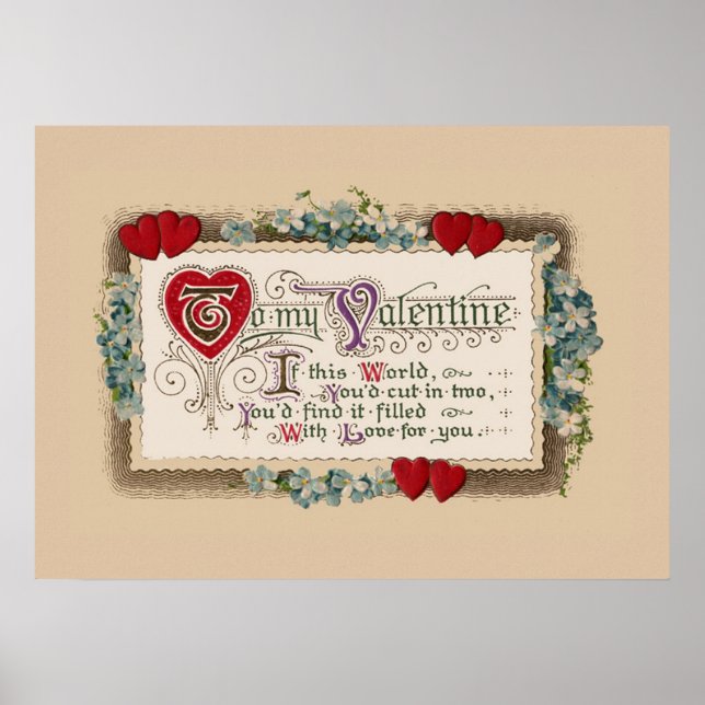 Valentine Poem Poster (Vorne)