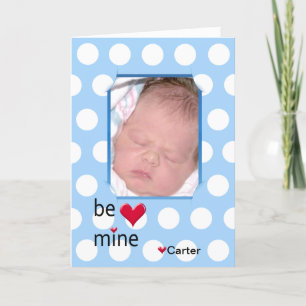 Valentine Polka Dot Frame Feiertagskarte