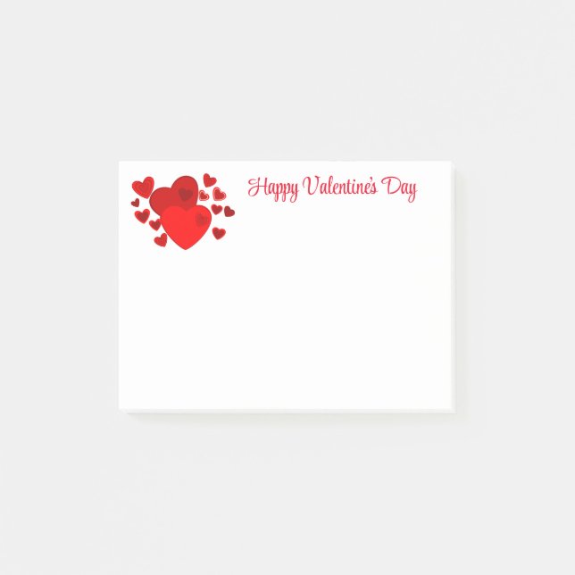 Valentine Post-it Klebezettel (Vorderseite)