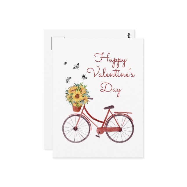 Valentine Postkarte (Vorderseite/Rückseite Beispiel)