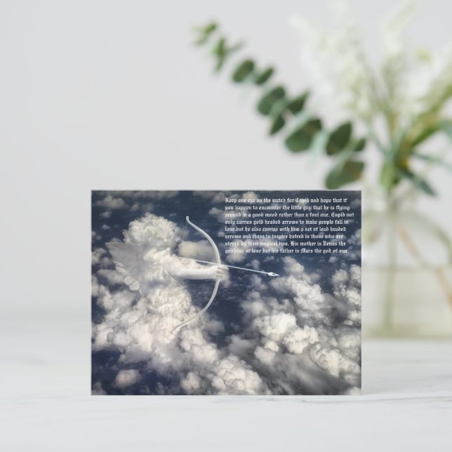 Valentine Postkarte (Stehend Vorderseite)