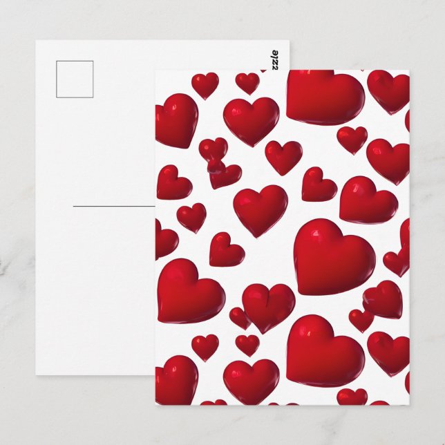 Valentine Postkarte (Vorne/Hinten)