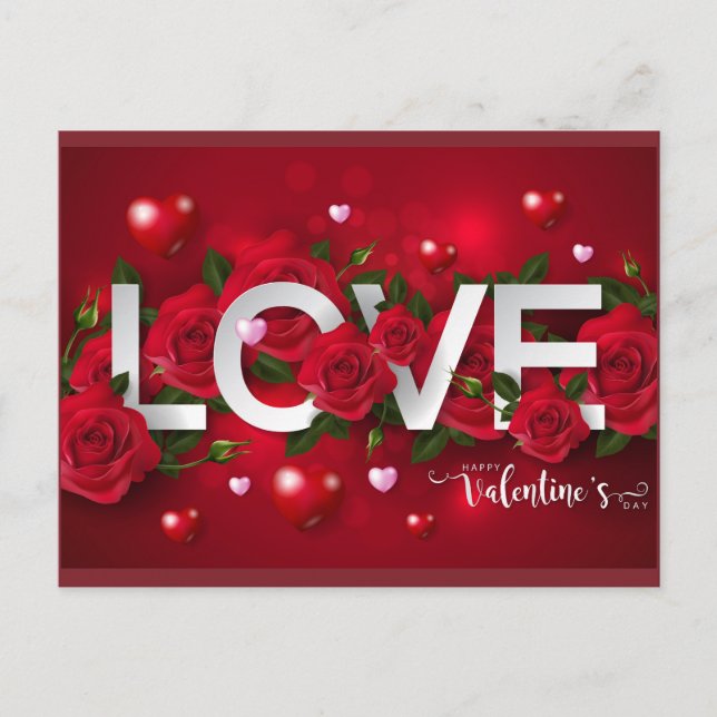 Valentine Postkarte (Vorderseite)